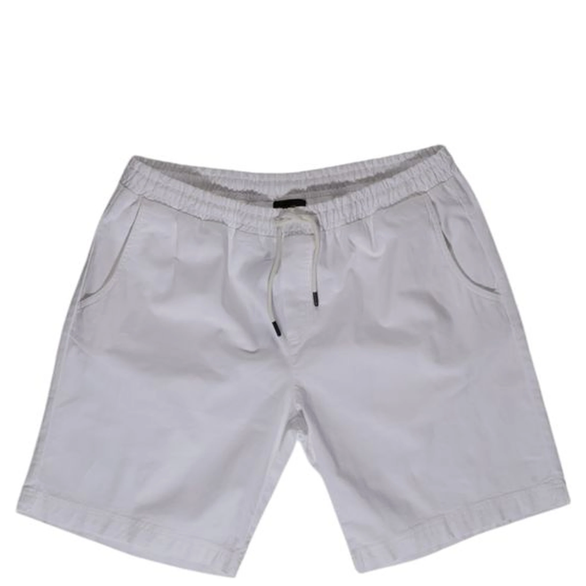 White Cotton Bermuda Shorts