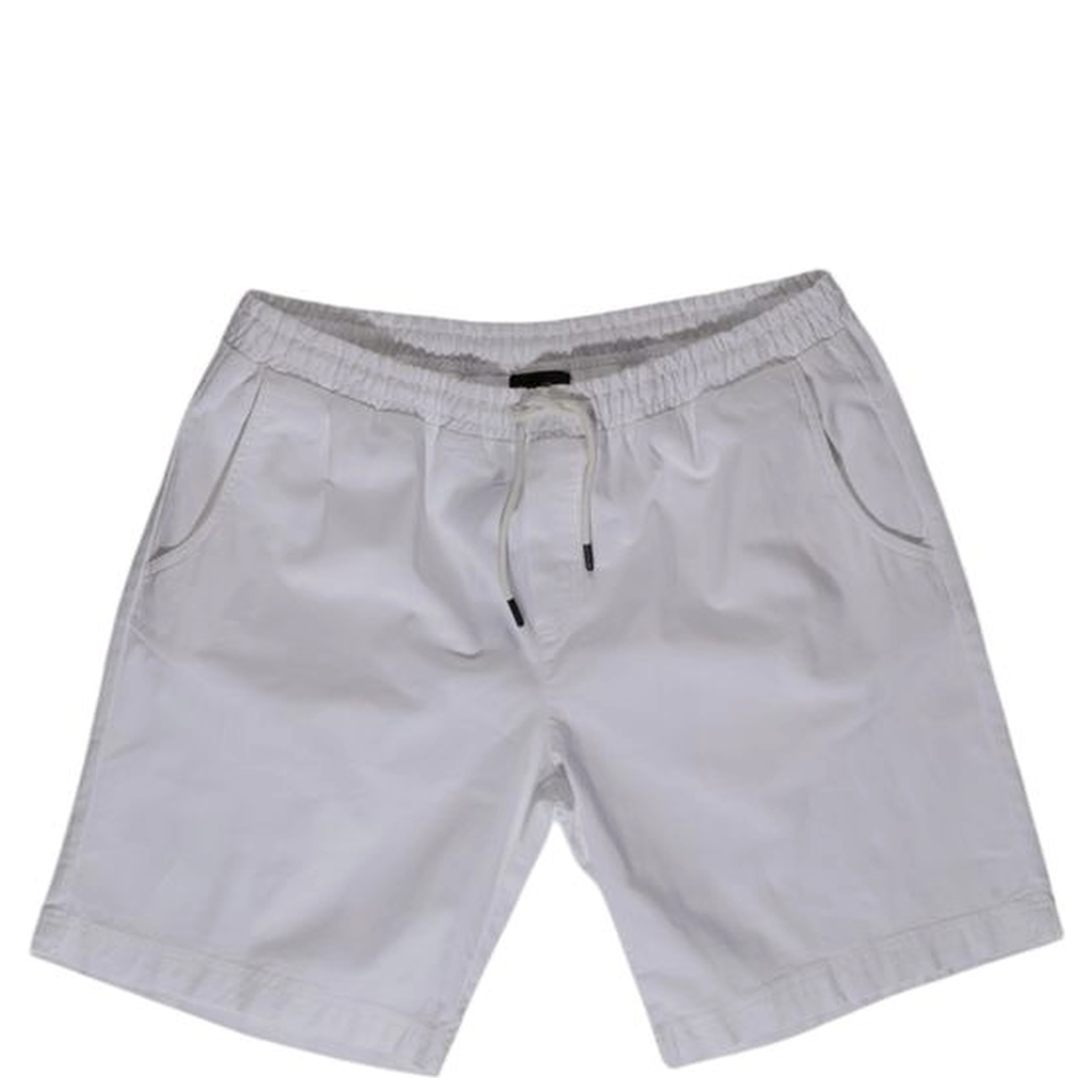 White Cotton Bermuda Shorts