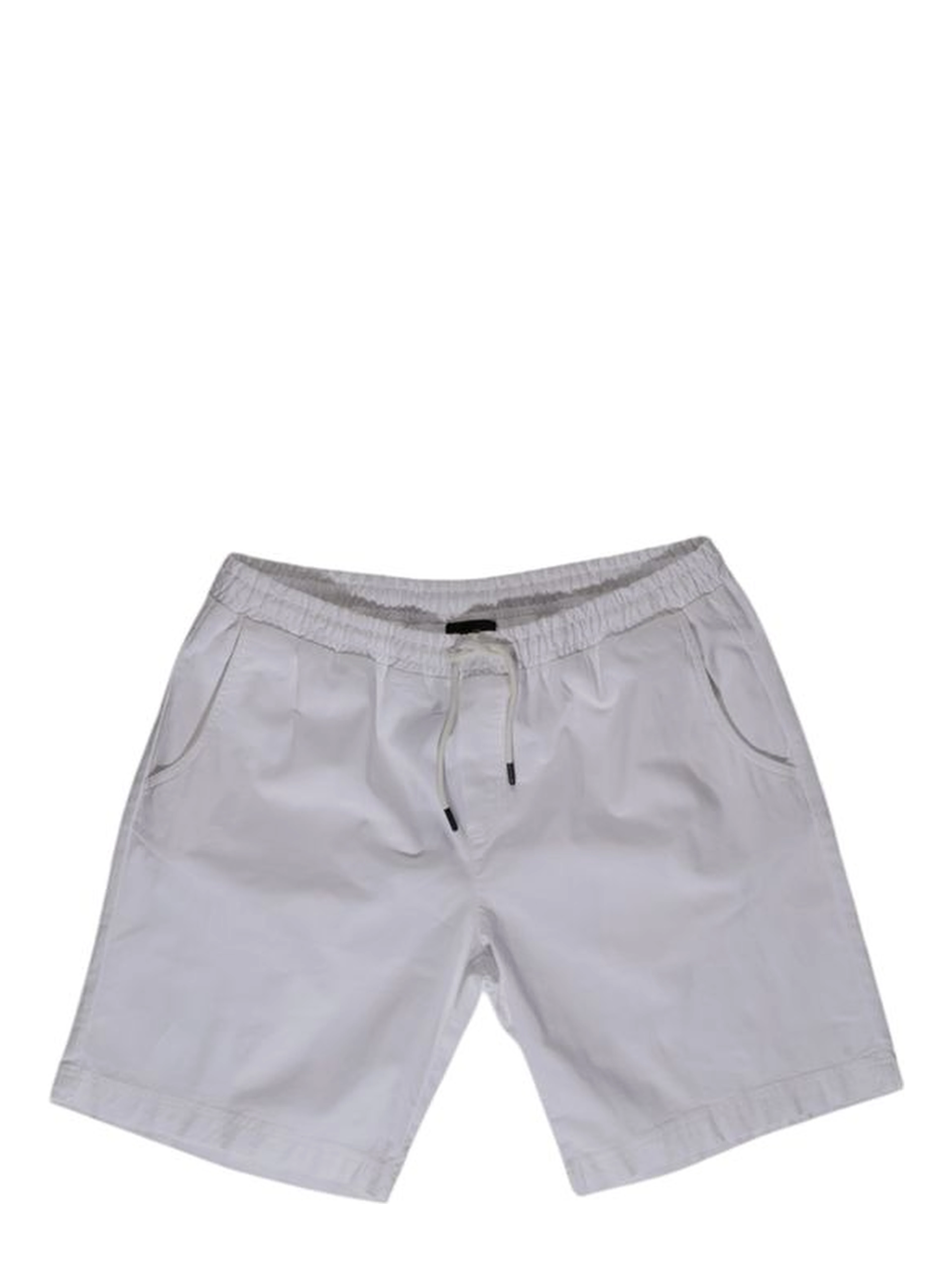 White Cotton Bermuda Shorts