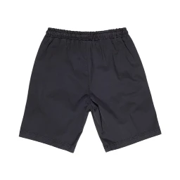 Black Cotton Bermuda Shorts