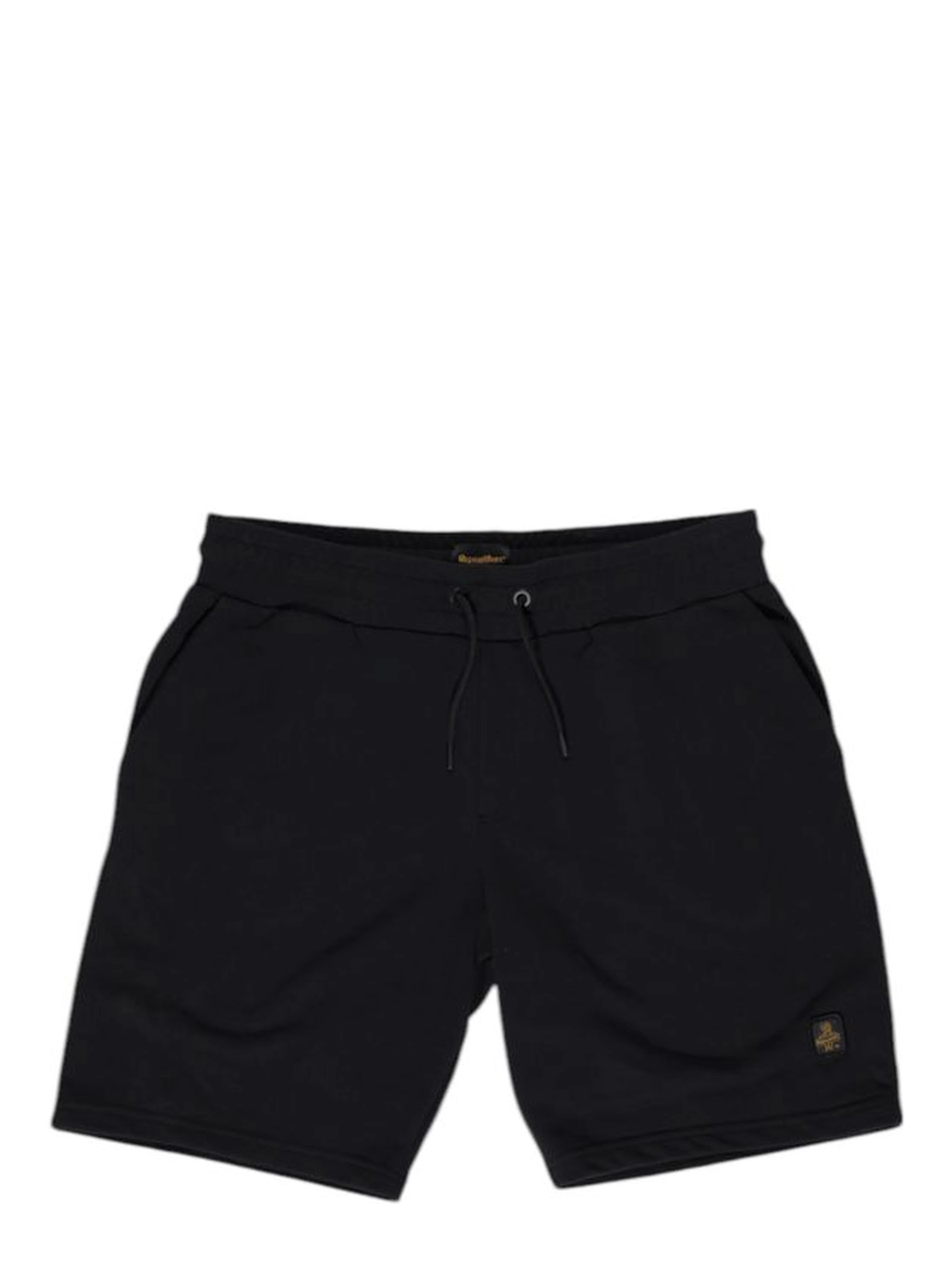 Black Cotton Bermuda Shorts