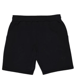 Black Cotton Bermuda Shorts
