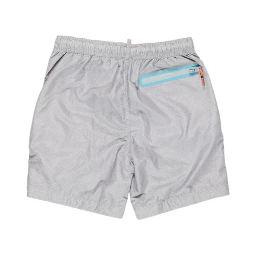 Gray Polyester Swim Shorts