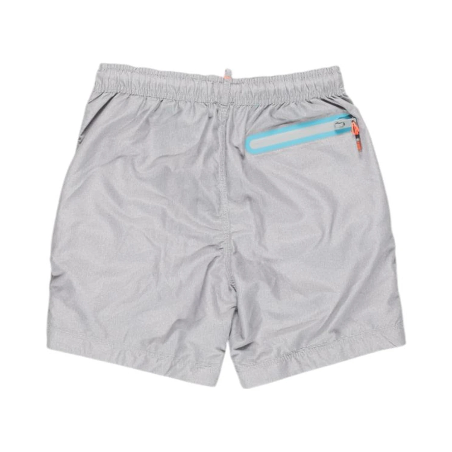 Gray Polyester Swim Shorts
