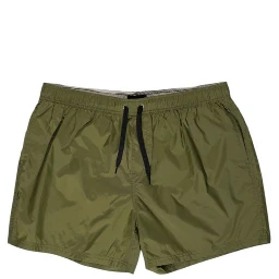 Green Polyester Swim Shorts