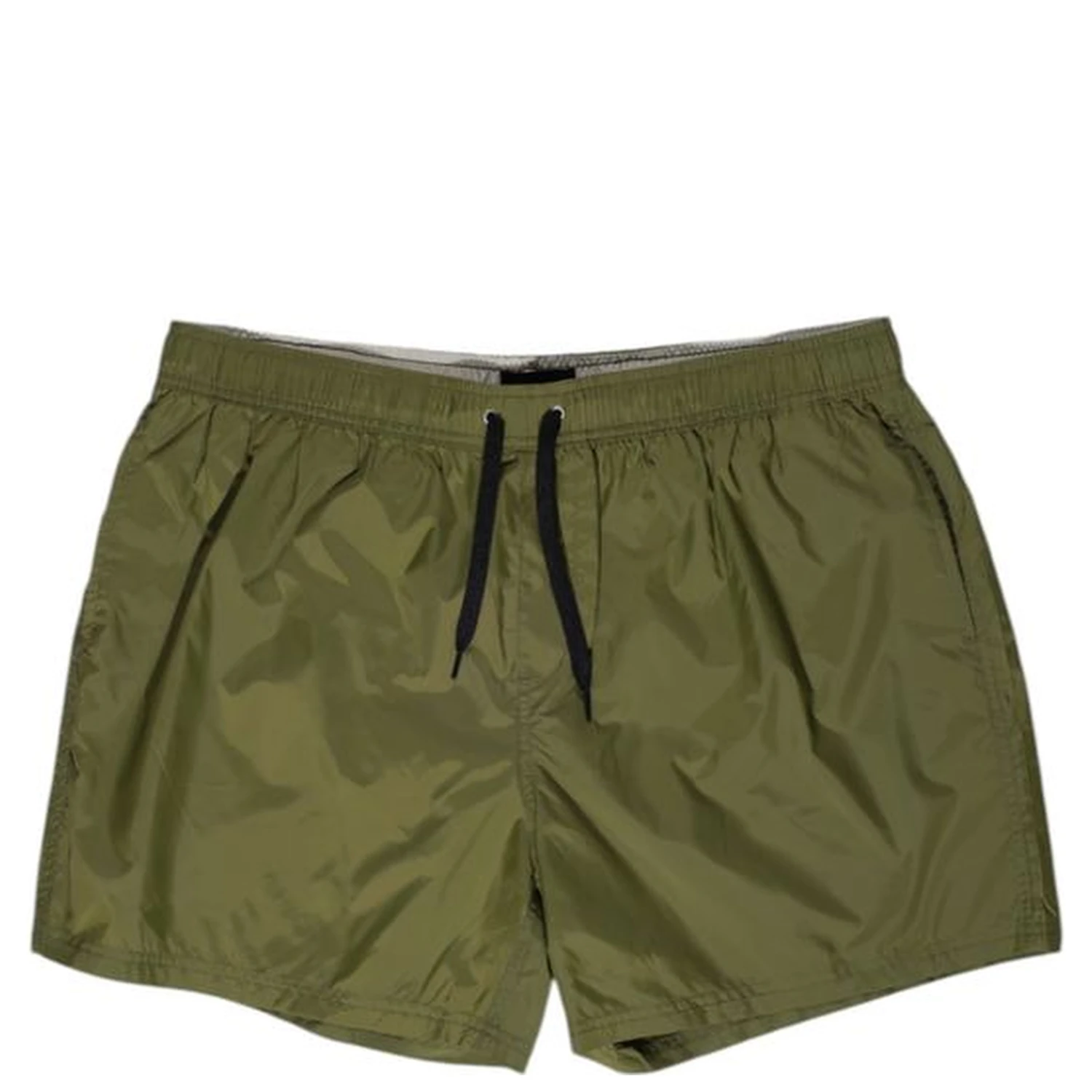 Green Polyester Swim Shorts