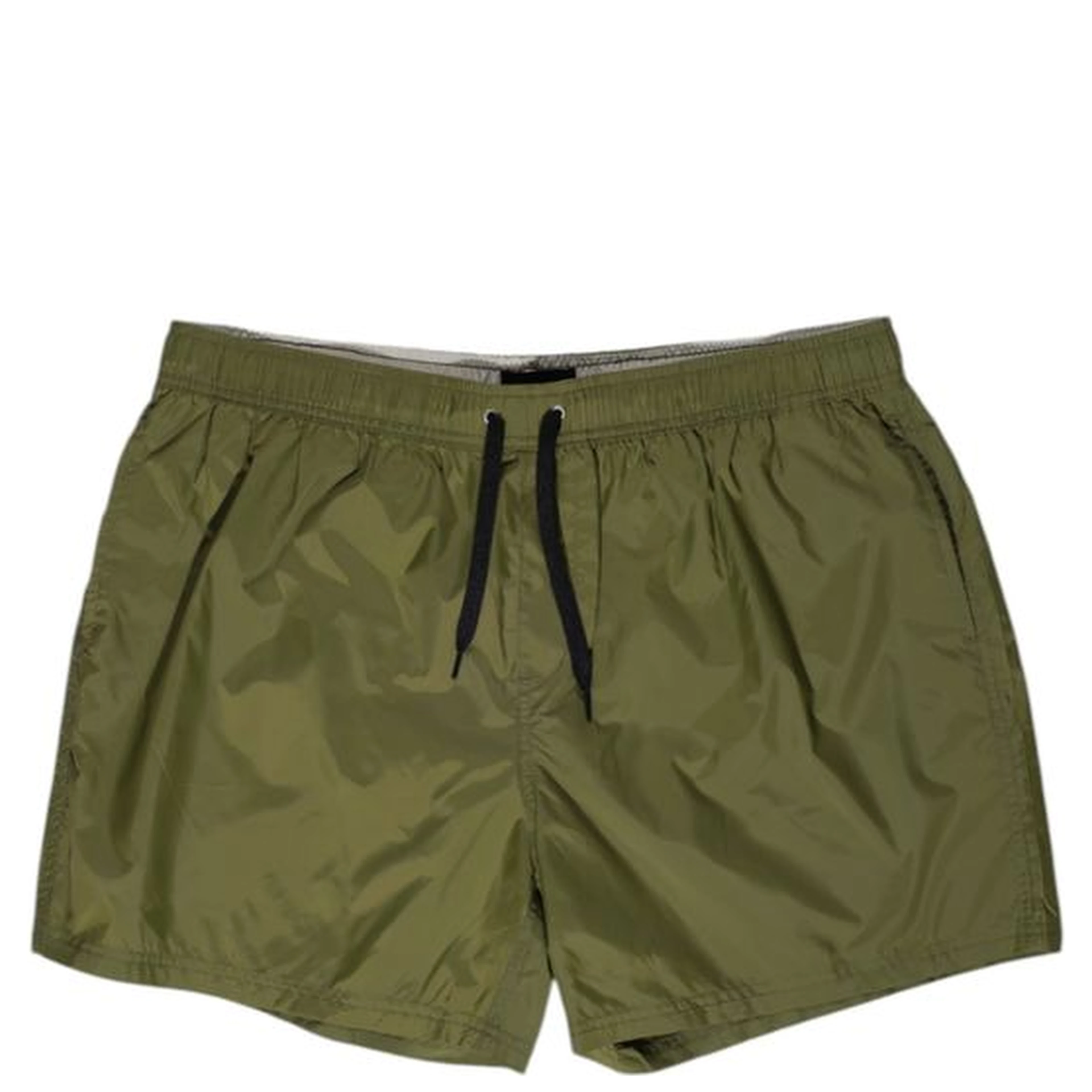 Green Polyester Swim Shorts