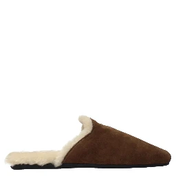 Brown Leather Slippers