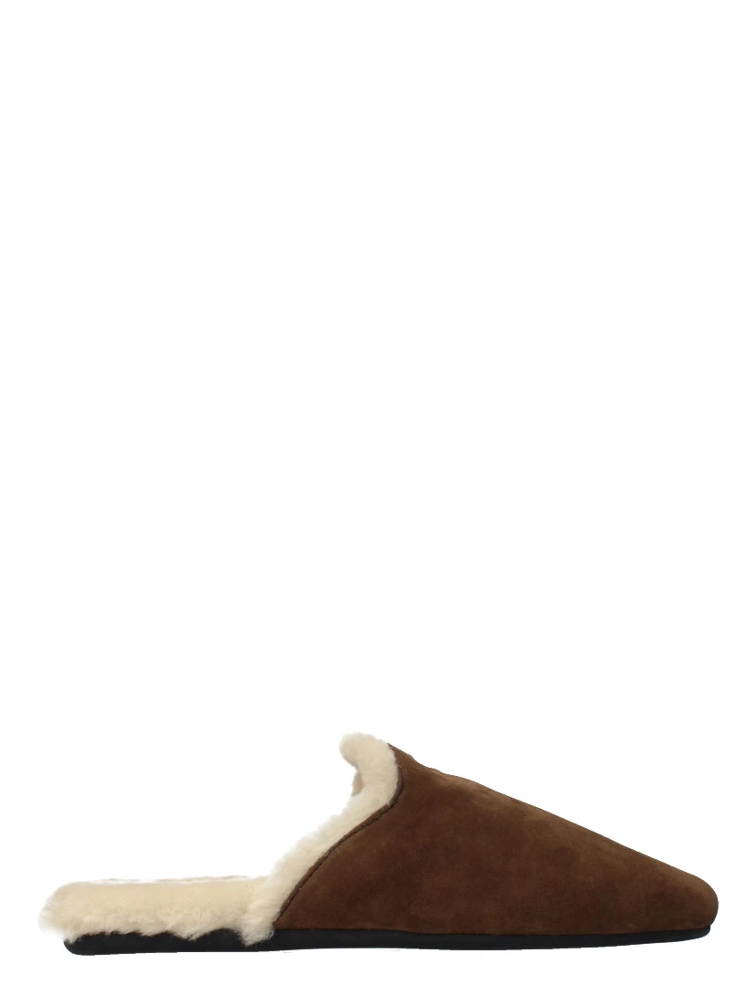 Brown Leather Slippers