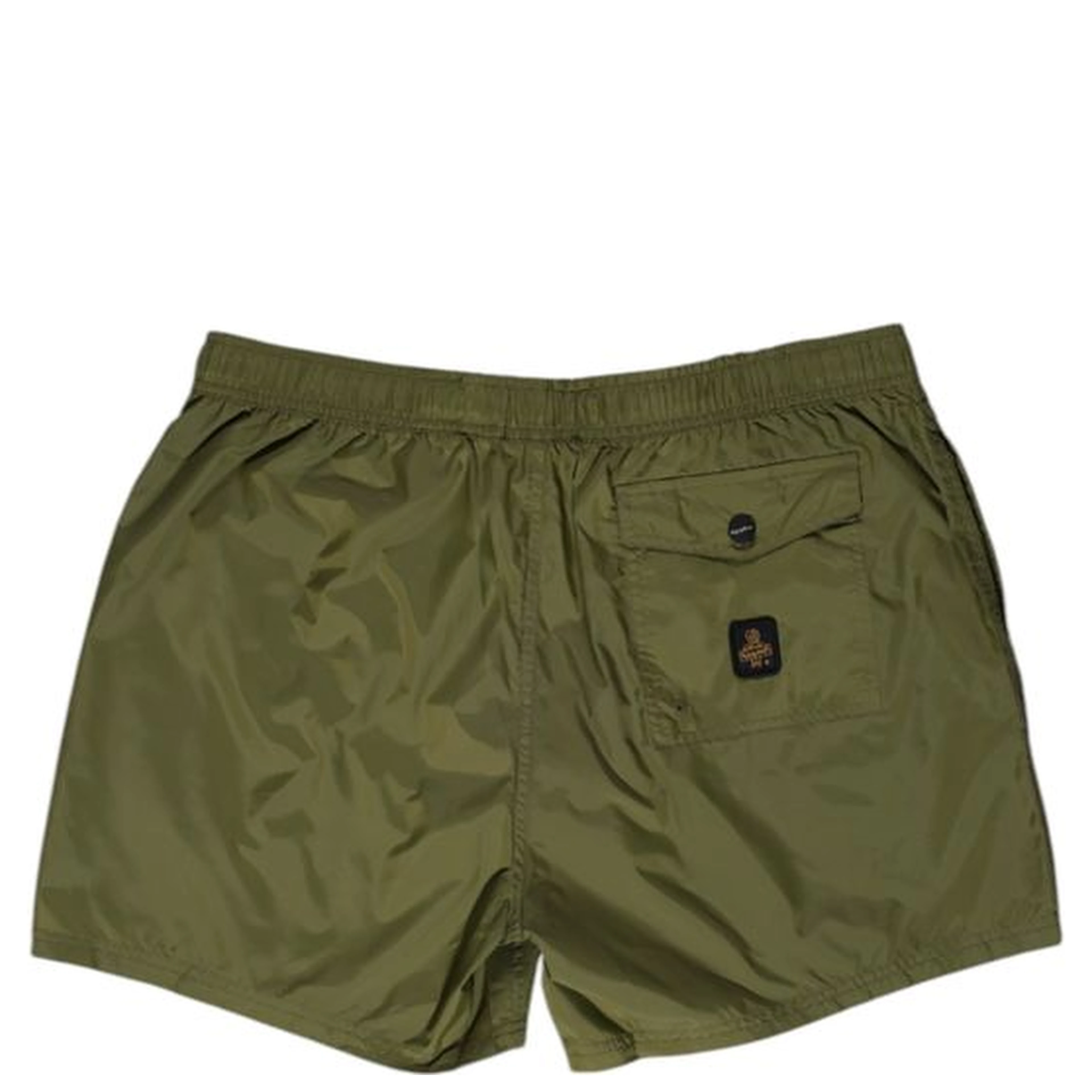 Green Polyester Swim Shorts