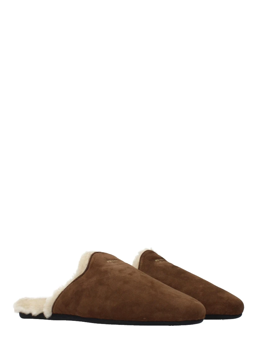 Brown Leather Slippers