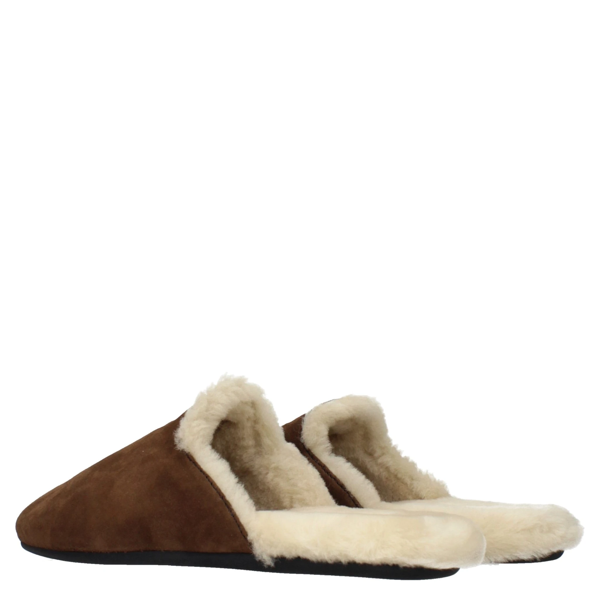 Brown Leather Slippers