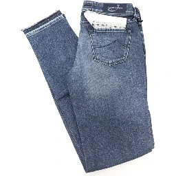 Blue Cotton Women Jeans