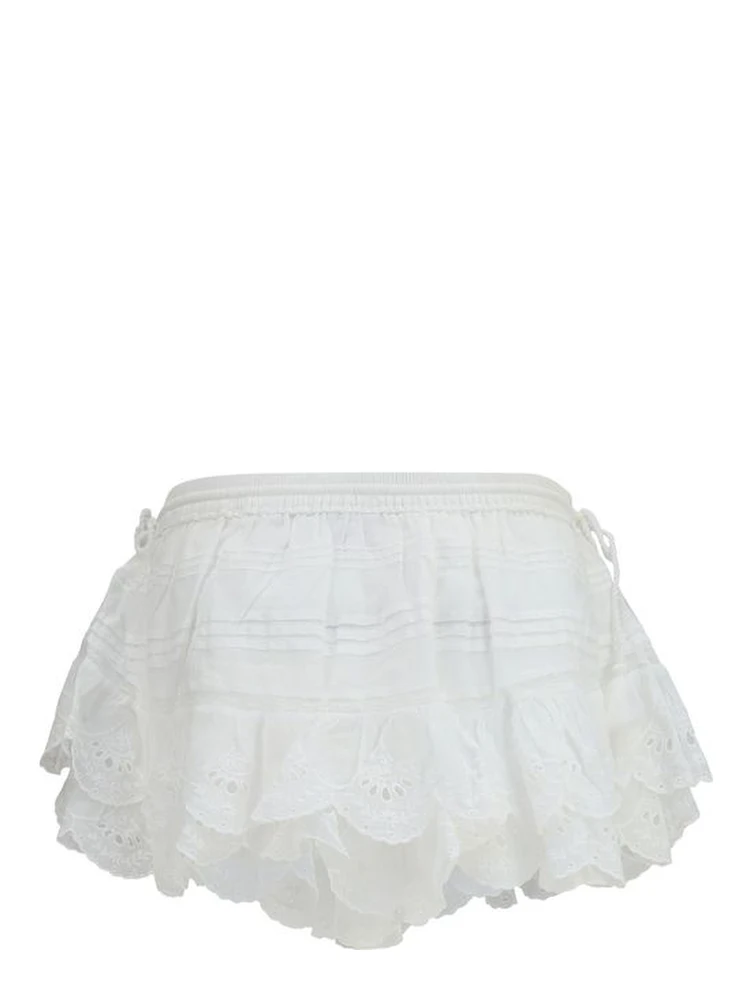 White Cotton Shorts alternative