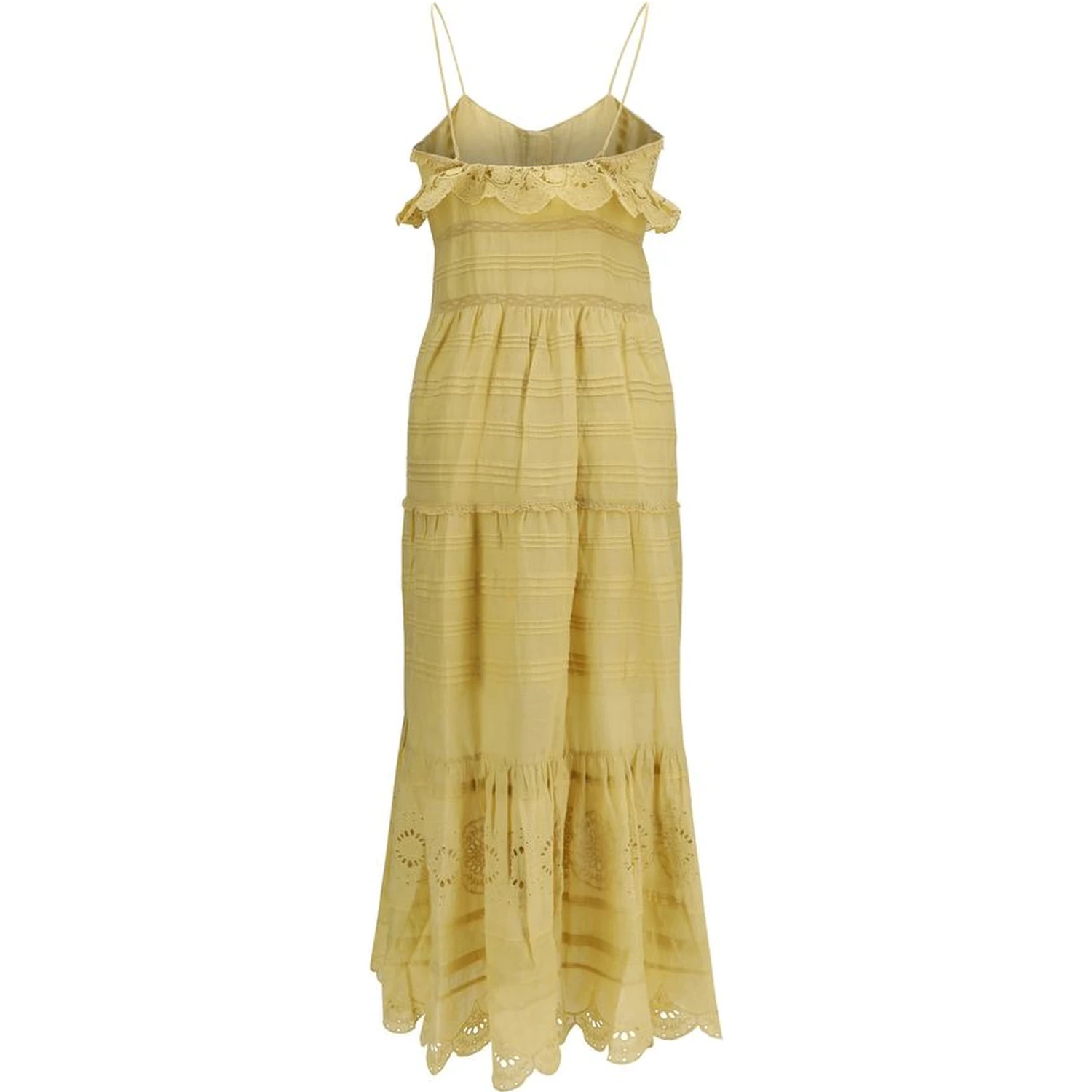 Beige Cotton Casual Dress
