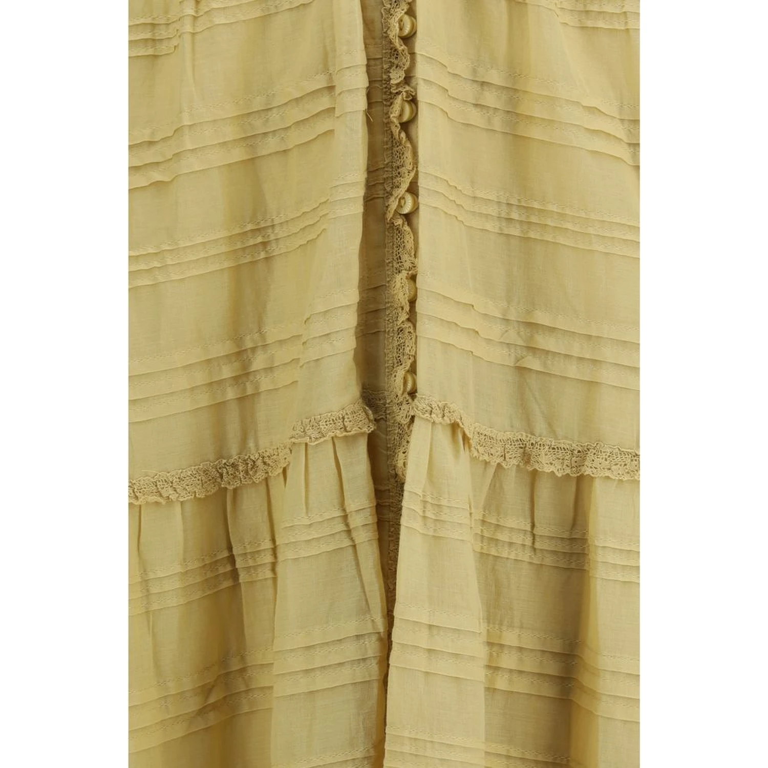 Beige Cotton Casual Dress