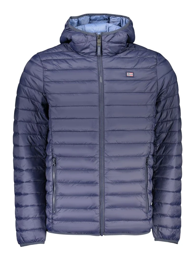 Blue Polyamide Men's Jacket
