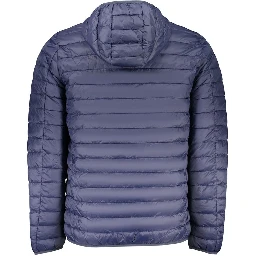Blue Polyamide Men's Jacket