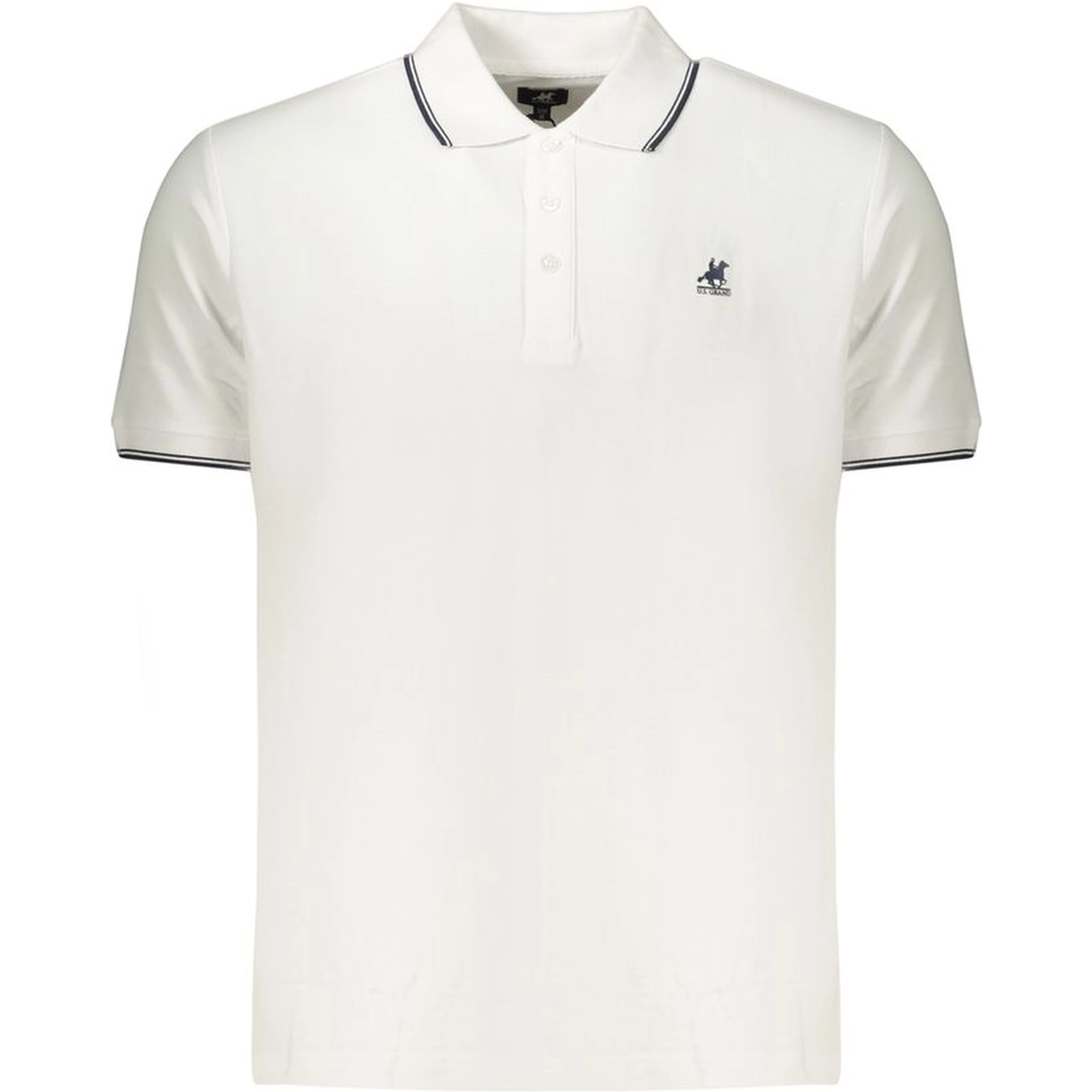 White Cotton Men's Polo Shirt