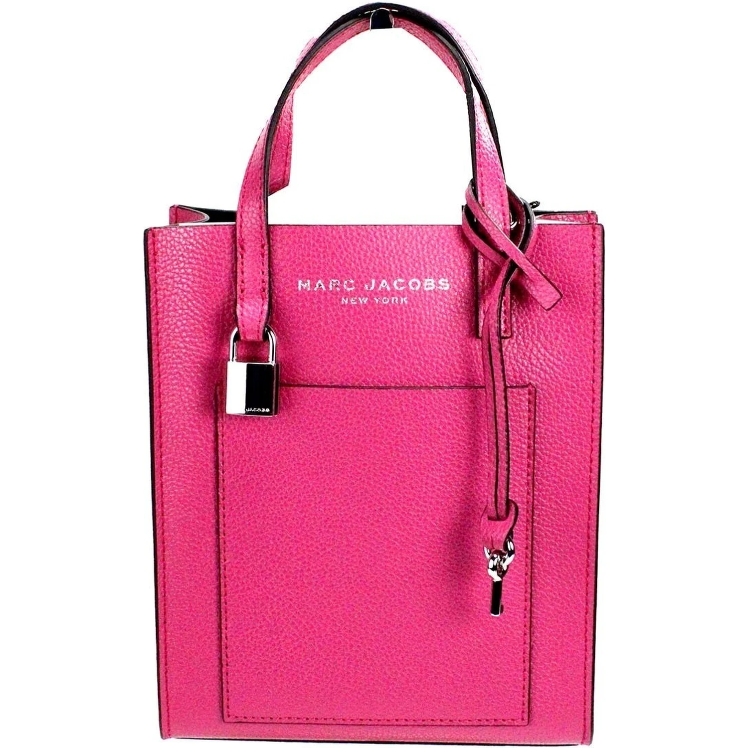 Marc Jacobs Mini Grind Cactus Flower Pebbled Leather Crossbody Tote Bag