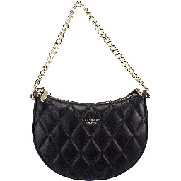 Kate Spade Carey Small Black Quilted Leather Zip Top Crossbody Bag