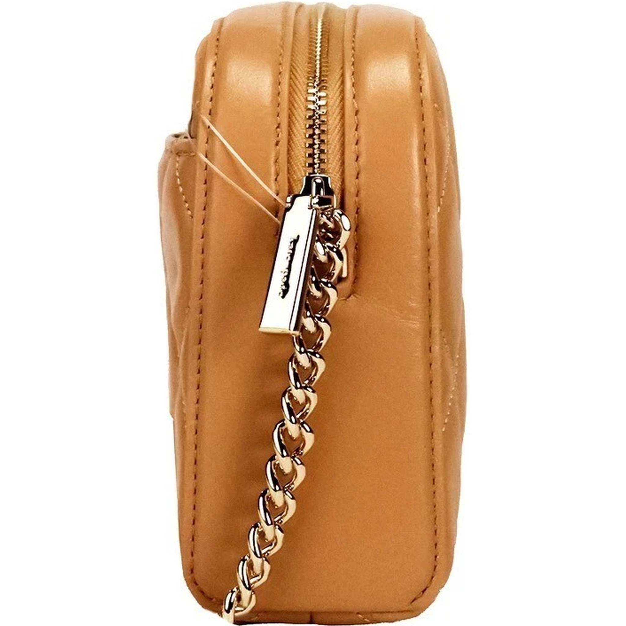 Michael Kors Jaycee Mini XS Brown Signature PVC Zip Pocket Shoulder Backpack Bag