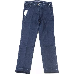Blue Cotton Women Jeans