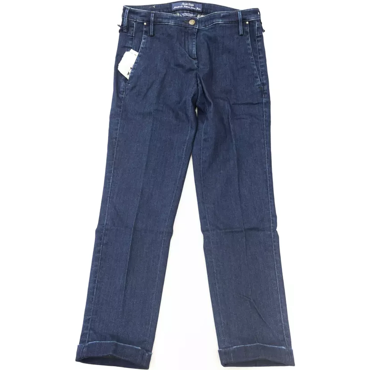 Blue Cotton Women Jeans
