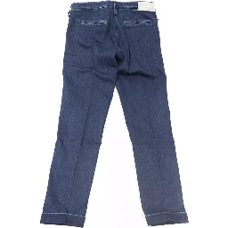 Blue Cotton Women Jeans