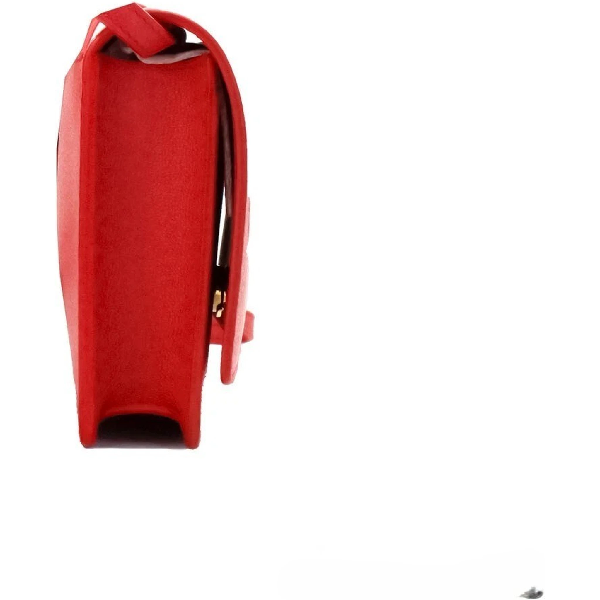 Burberry Hampshire Small Red Embossed Logo Smooth Leather Crossbody Bag