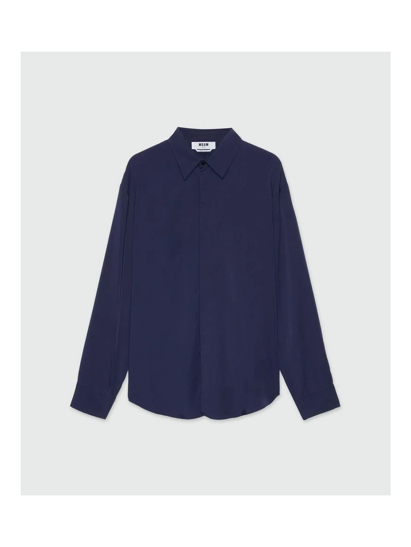 Blue Viscose Blouse