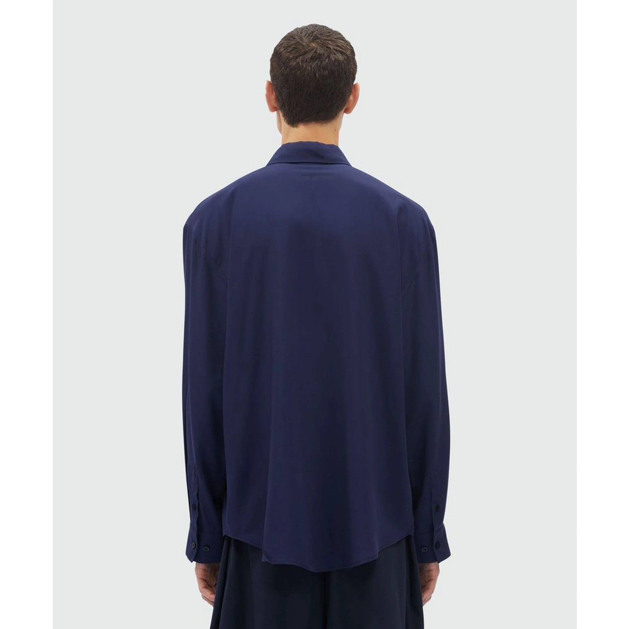 Blue Viscose Blouse