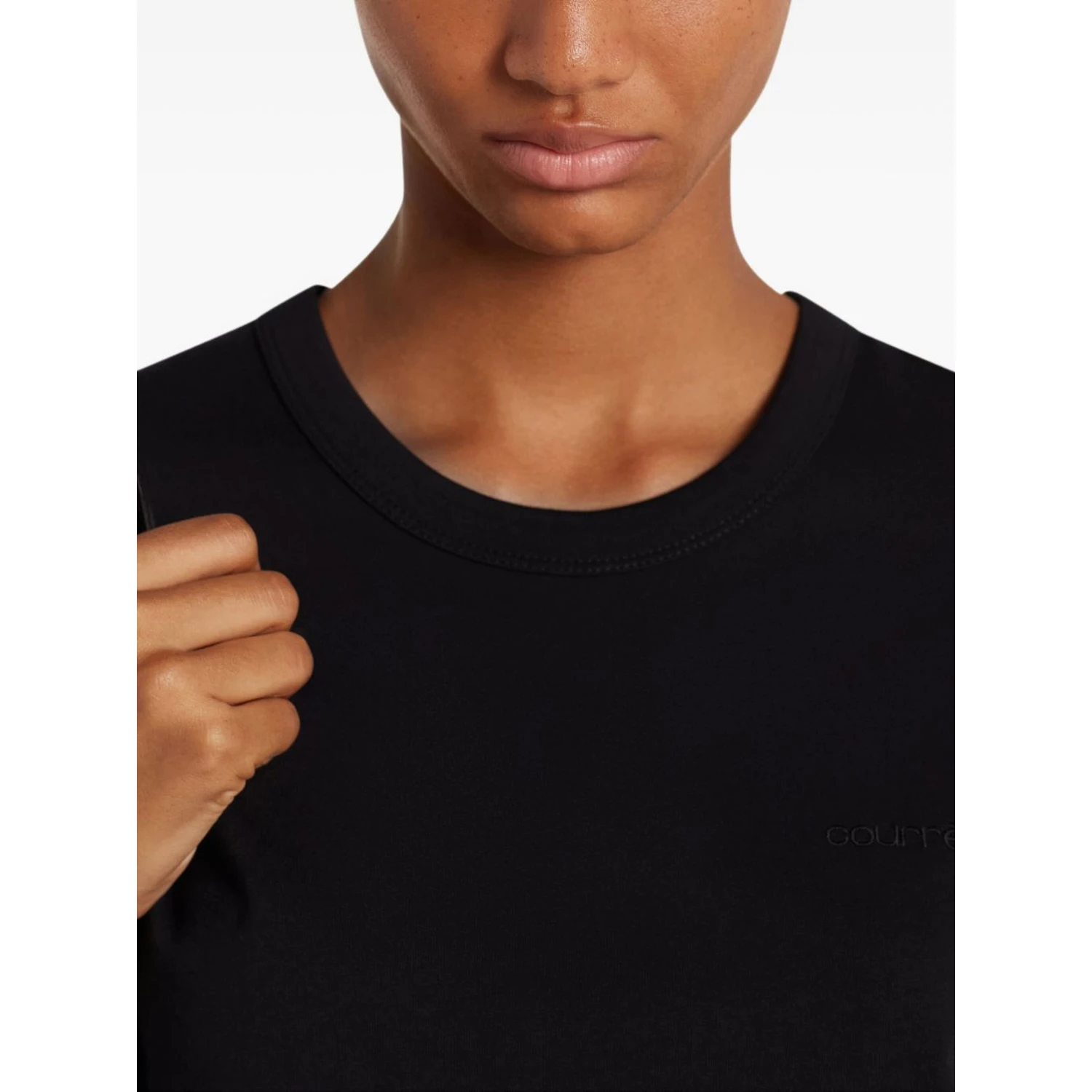 Courreges T-shirts and Polos Black