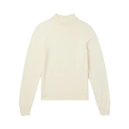 White Elastane Sweatshirt