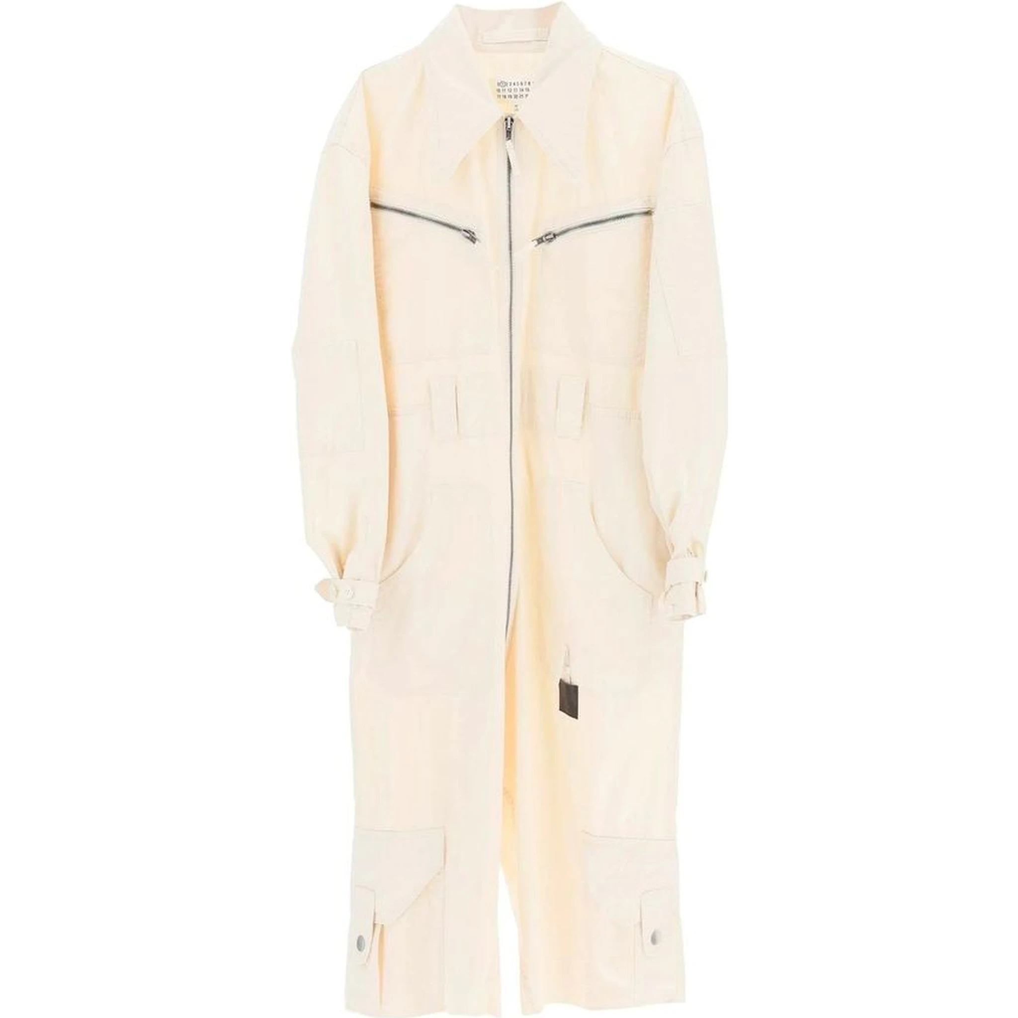 White Cotton Jumpsuit