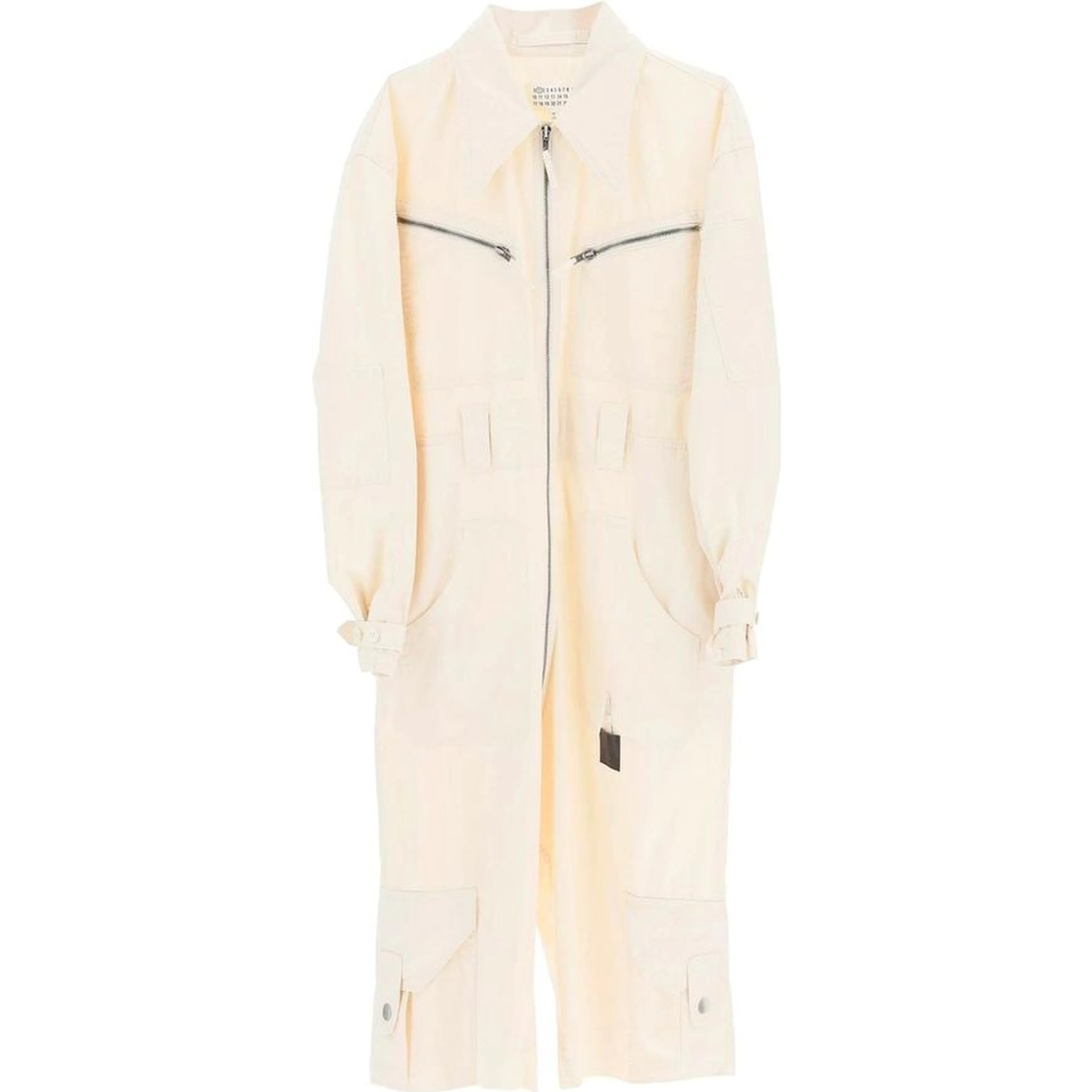 White Cotton Jumpsuit