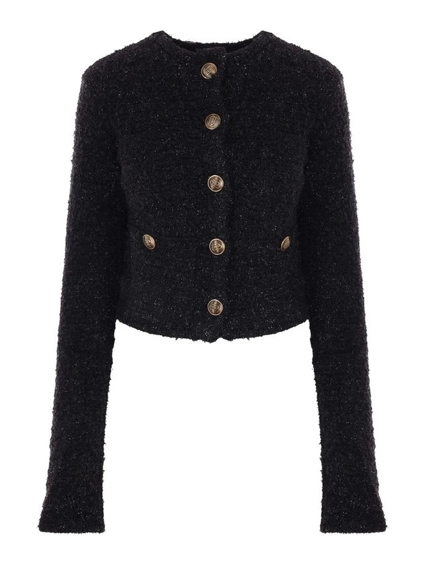 Black Cotton Cardigan
