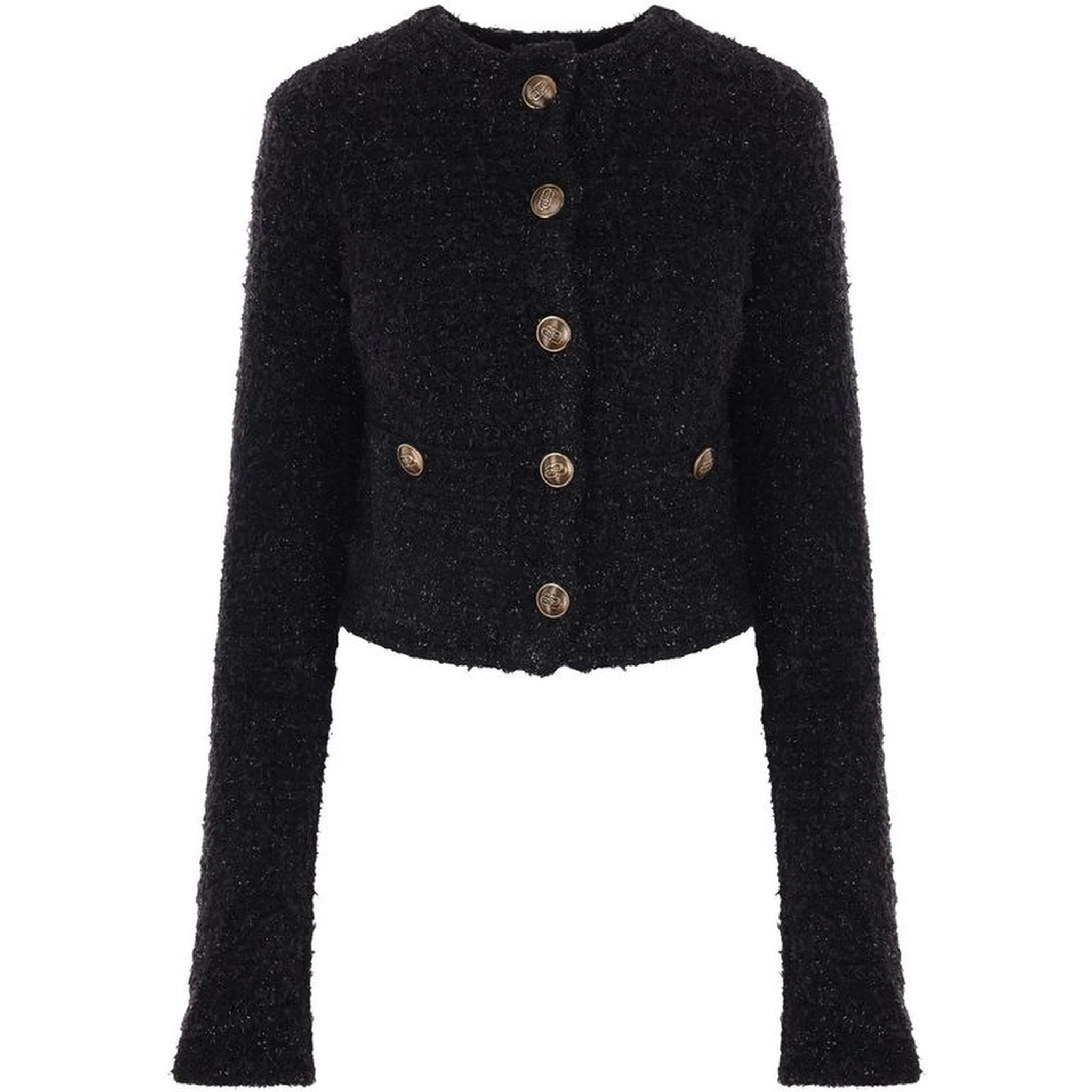 Black Cotton Cardigan