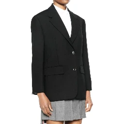 Black Virgin Wool Blazer