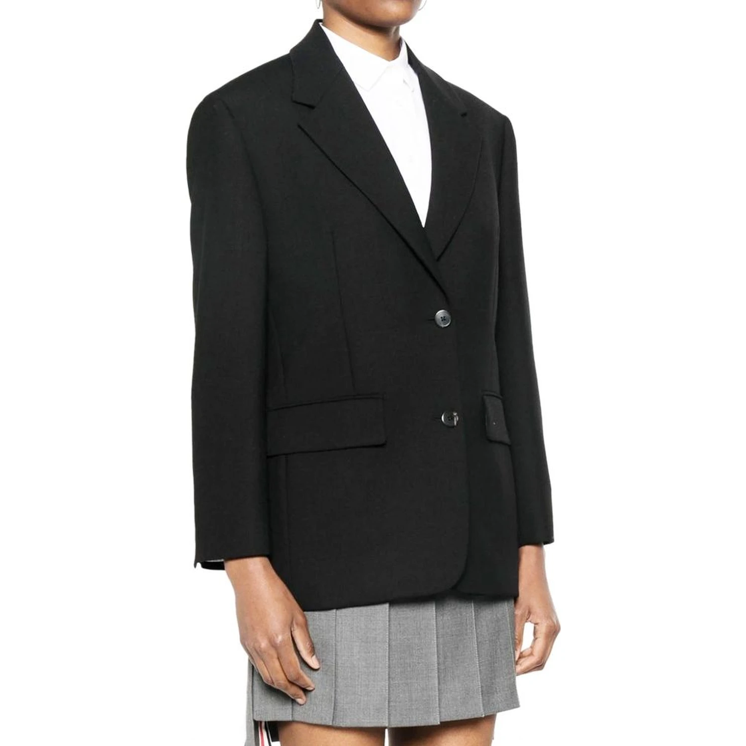 Black Virgin Wool Blazer