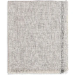 Gray Linen Scarf