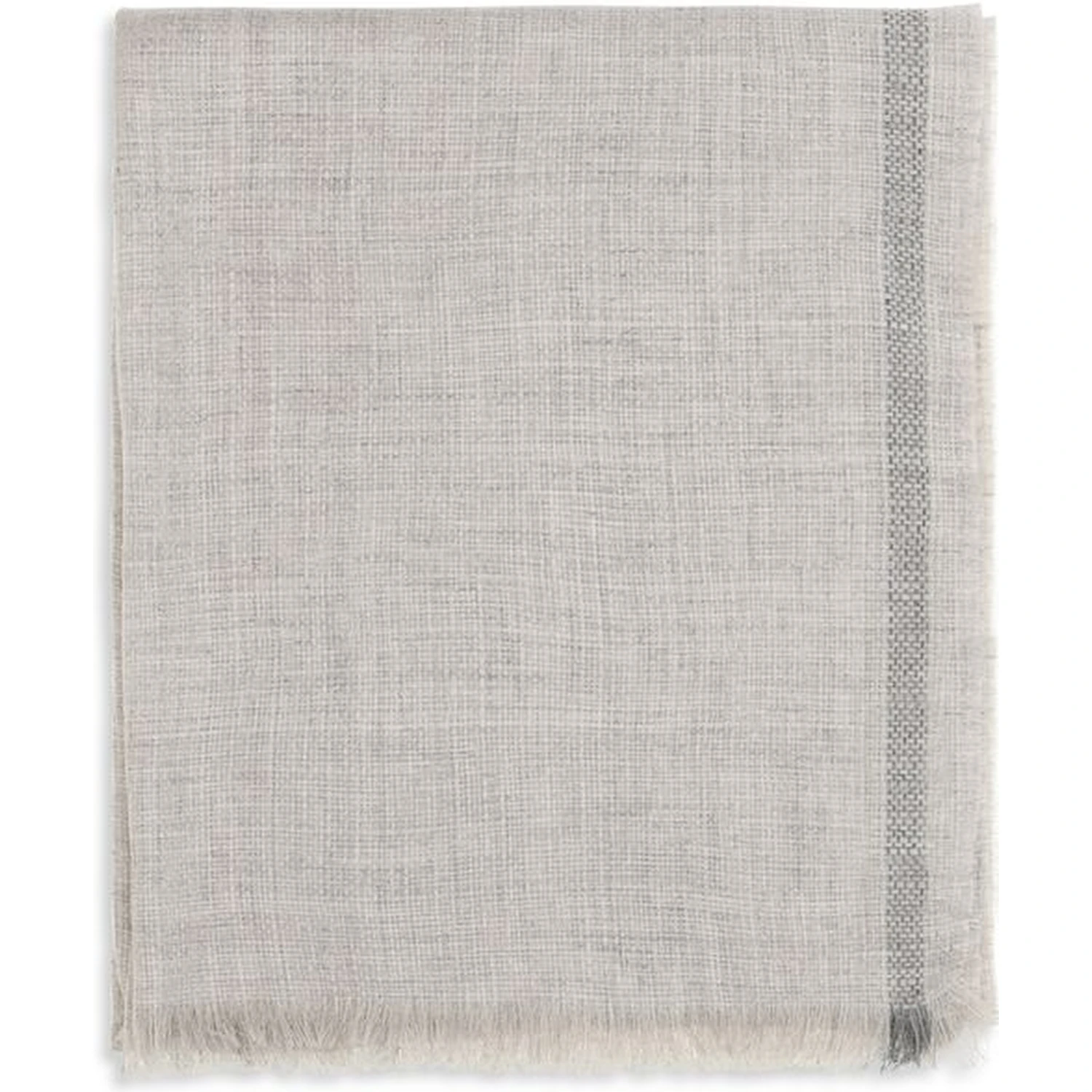 Gray Linen Scarf