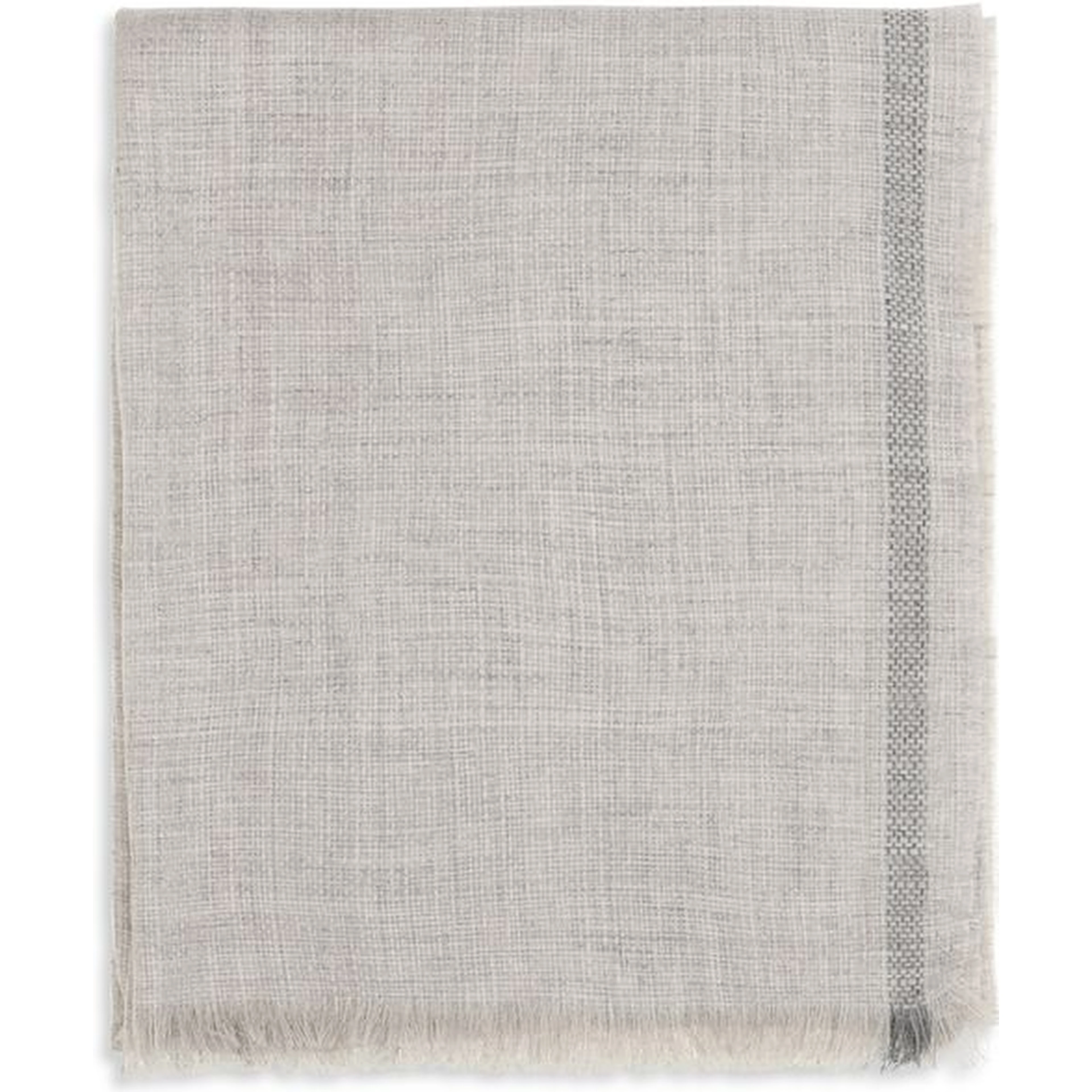 Gray Linen Scarf