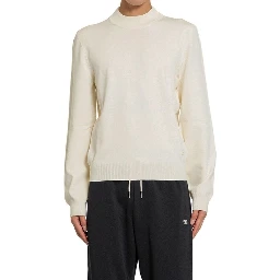 White Elastane Sweatshirt