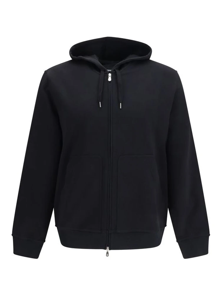 Black Cotton Sweatshirt