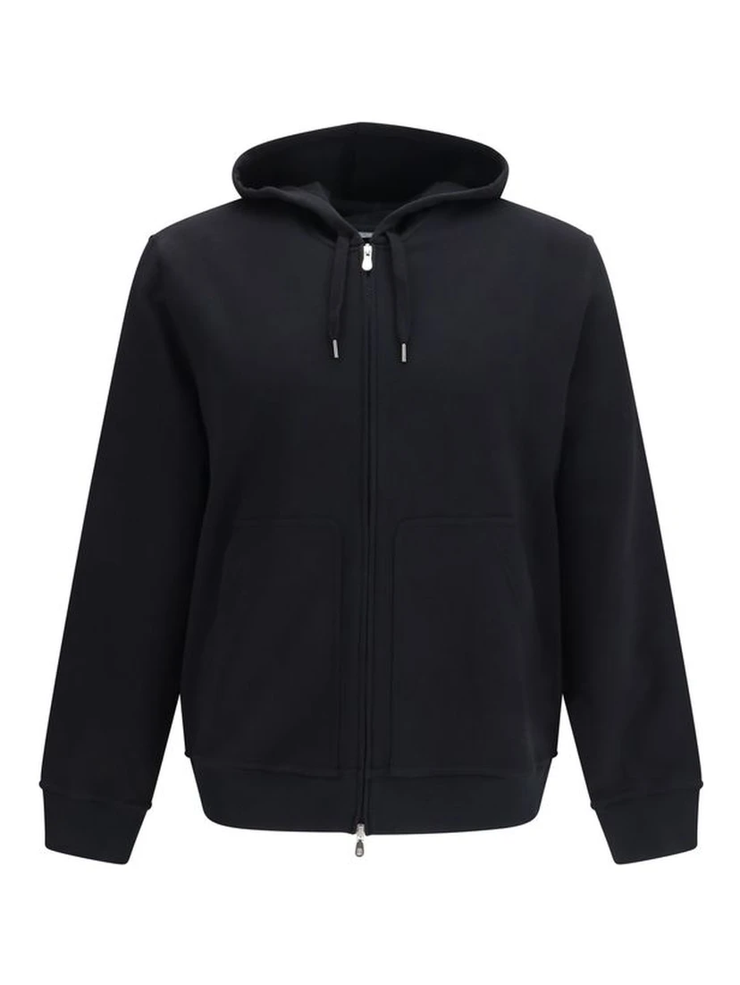 Black Cotton Sweatshirt