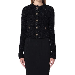 Black Cotton Cardigan