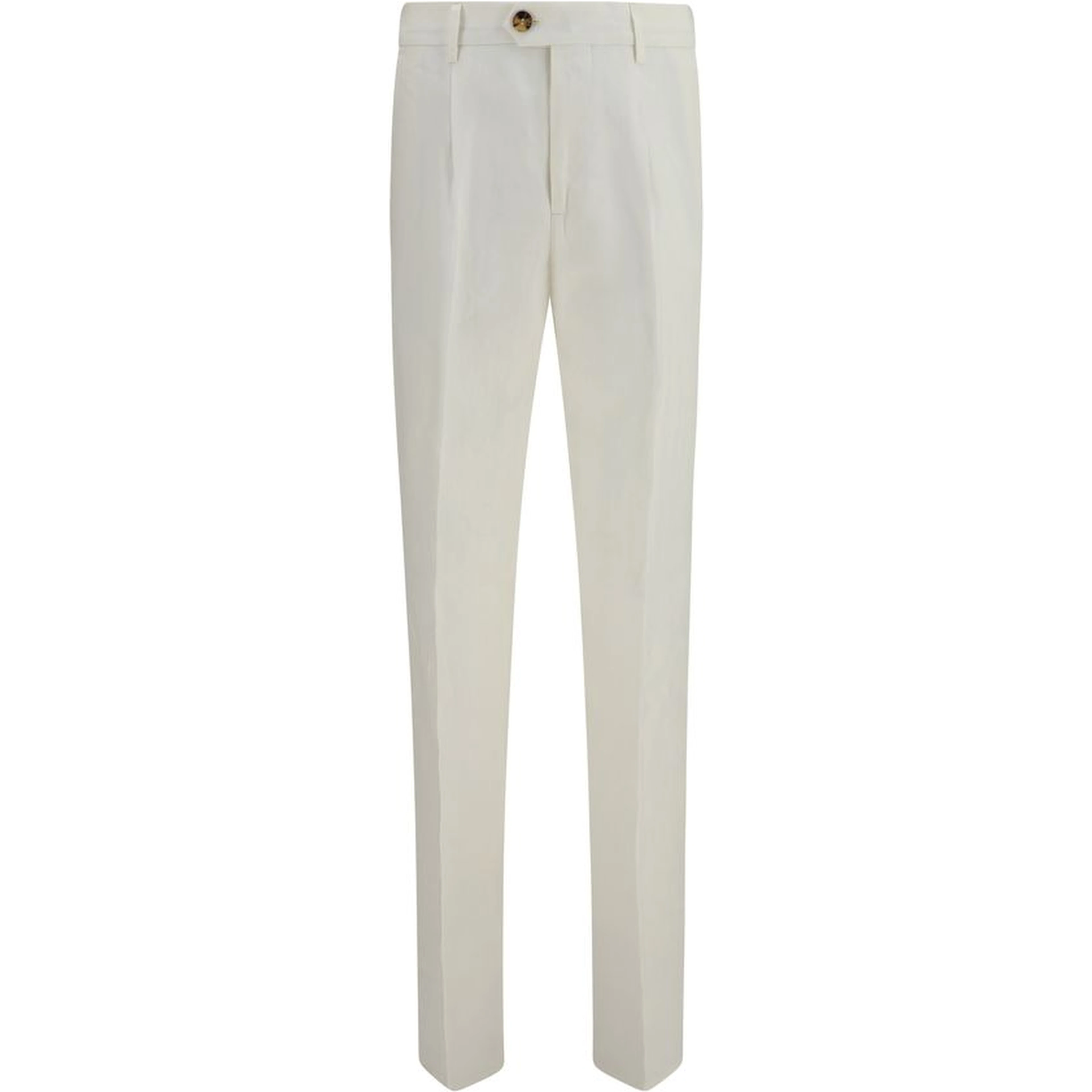 White Linen Casual Pants