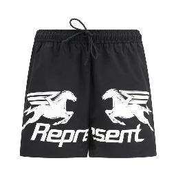 Black Polyester Shorts