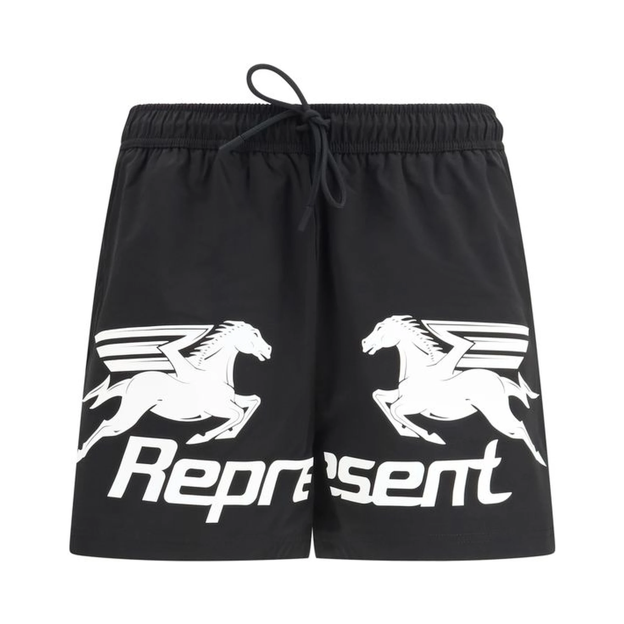 Black Polyester Shorts